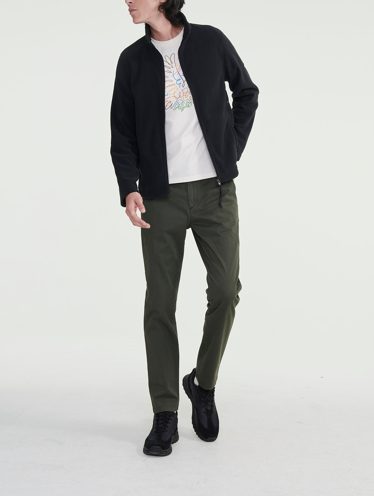 Polaire microfibre à fermeture éclair Aigle