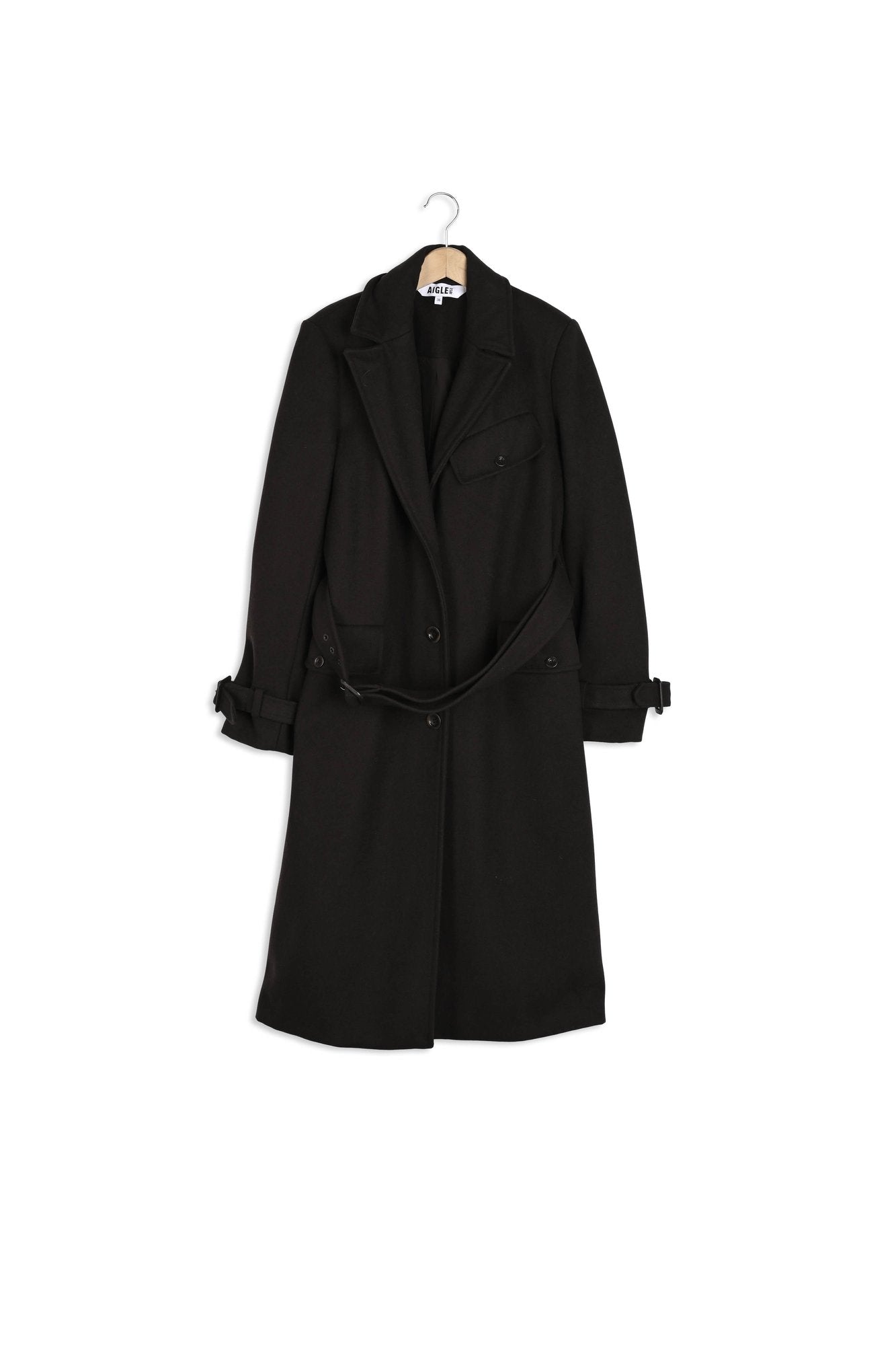 Manteau croisé en lainage Aigle