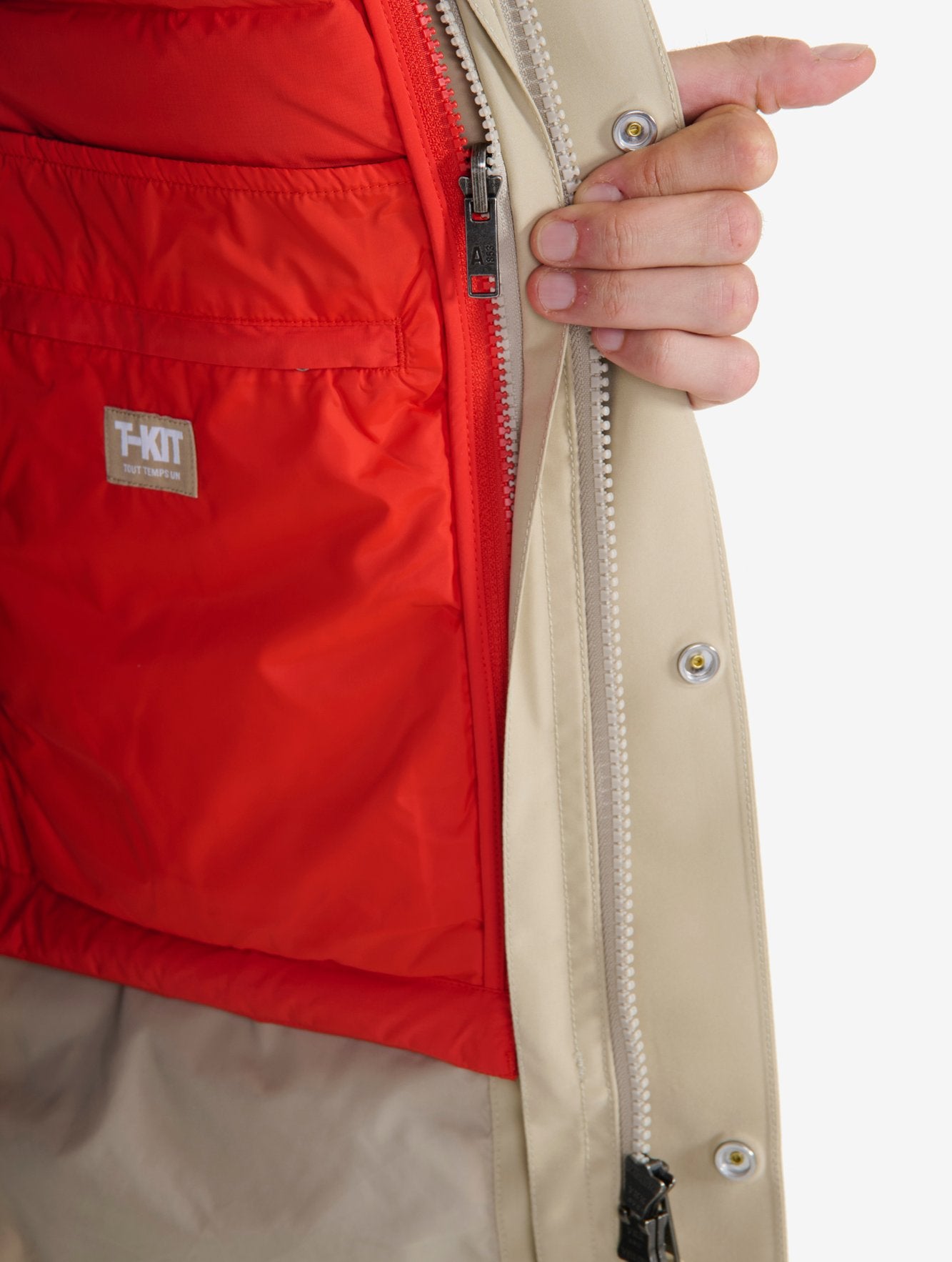 Doudoune courte T-KIT sans manche déperlante avec matelassage en duvets et plumes Homme Aigle
