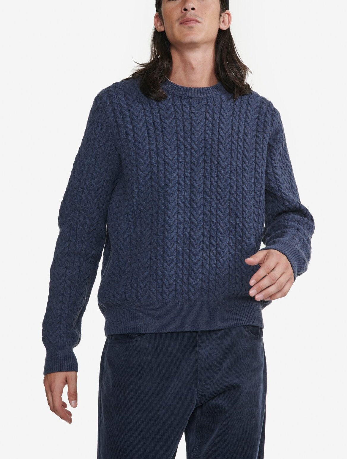 Pull torsadé col rond   Homme Aigle
