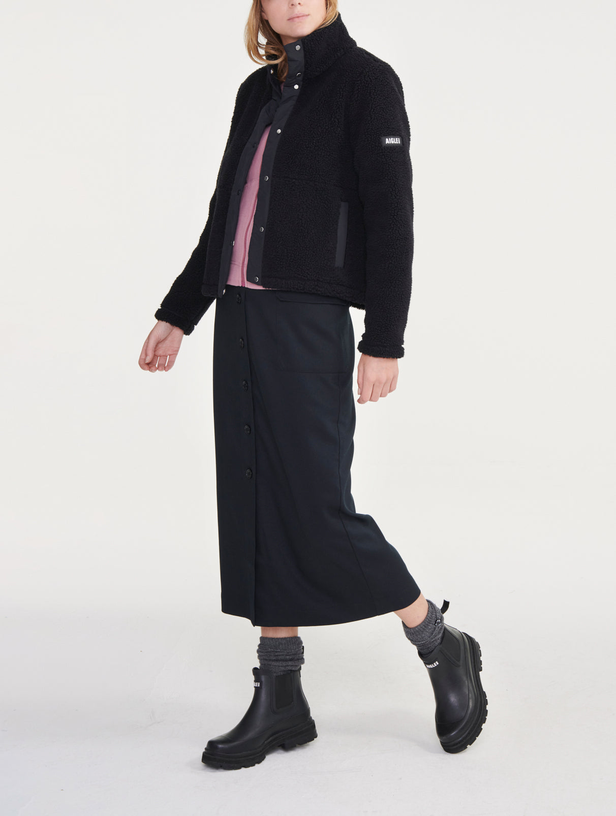 Blouson Sherpa bi matière Aigle