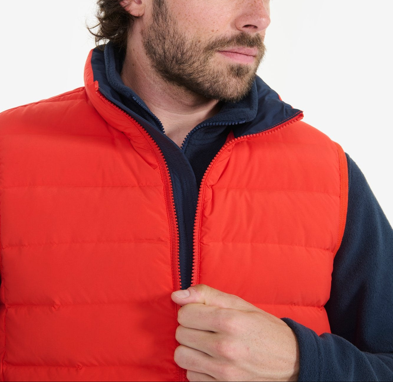 Doudoune courte T-KIT sans manche déperlante avec matelassage en duvets et plumes Homme Aigle