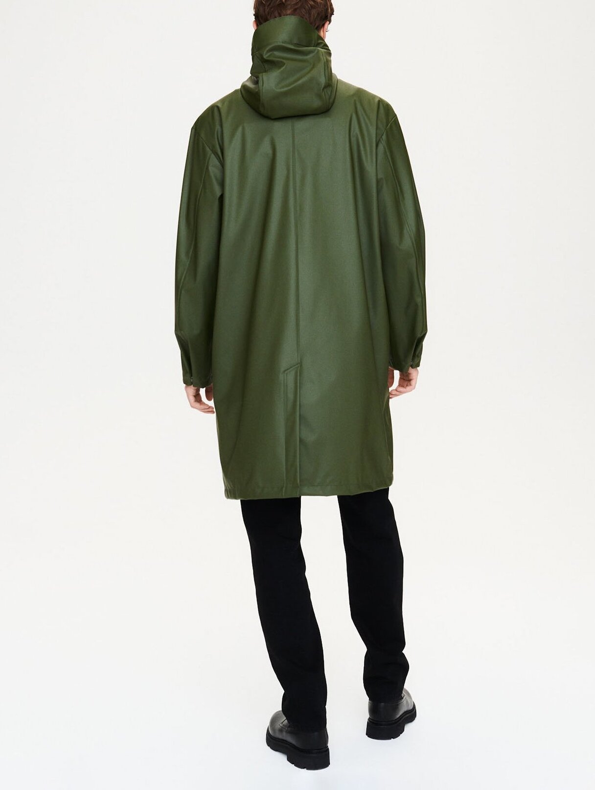 Parka longue matière waterproof à capuche Aigle