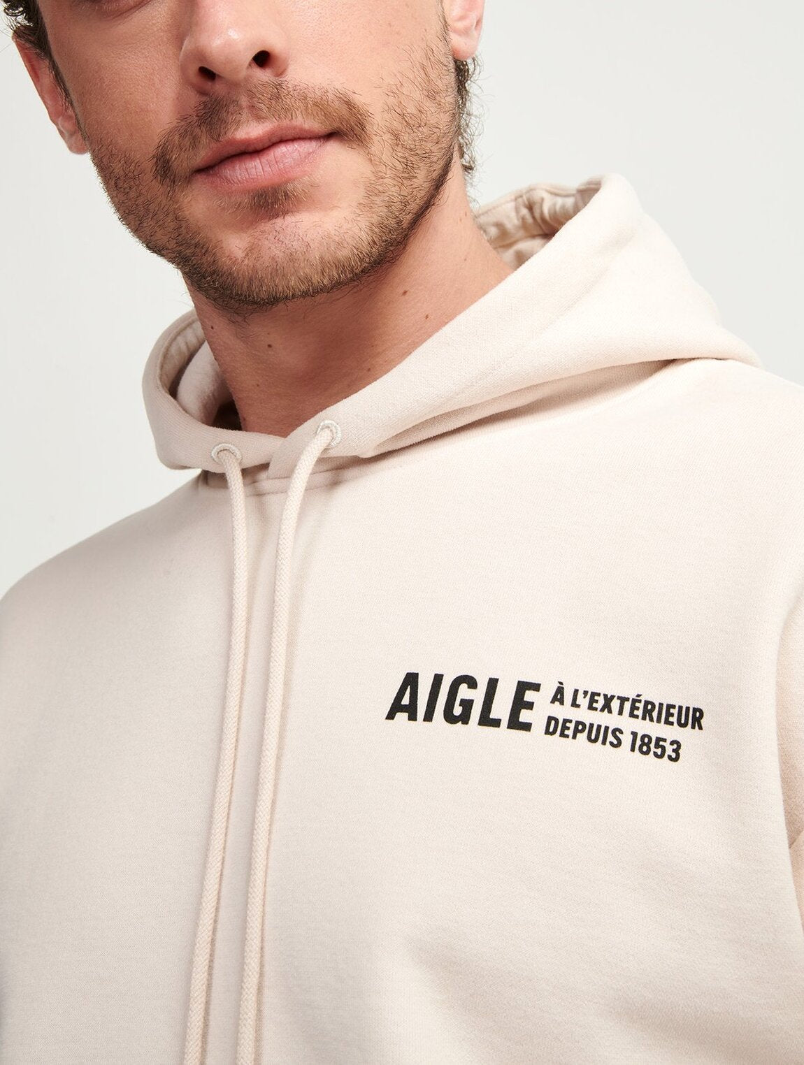 Sweatshirt brossé à capuche Aigle