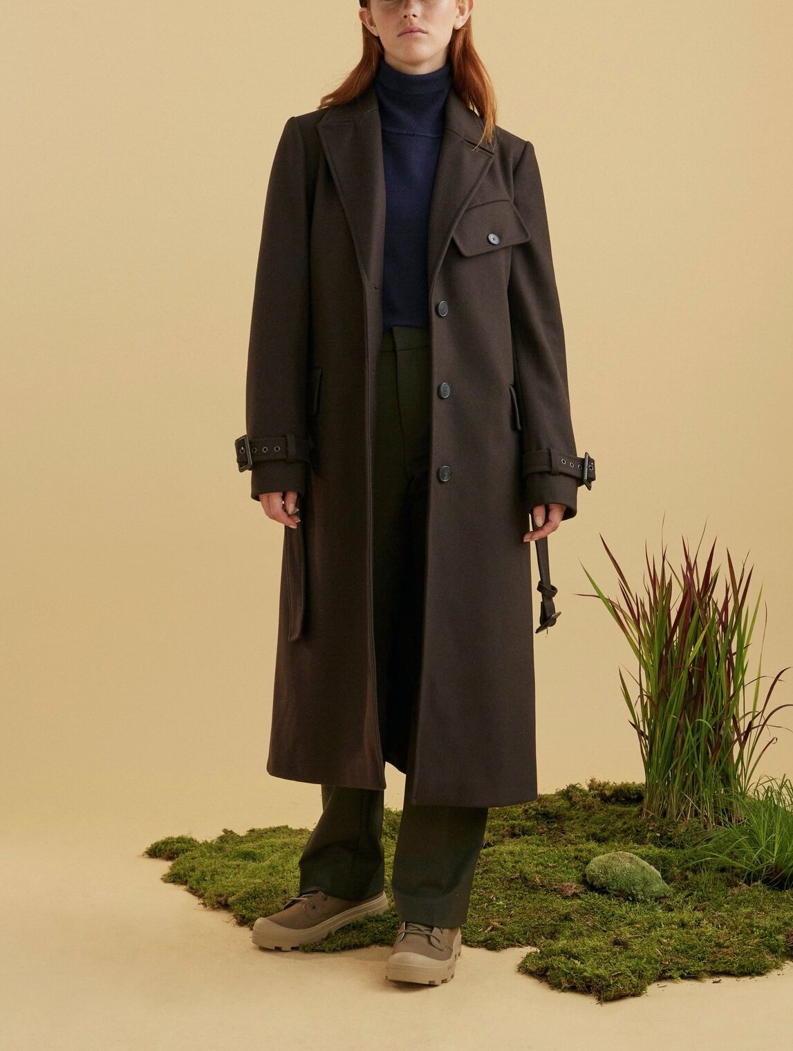 Manteau croisé en lainage Aigle