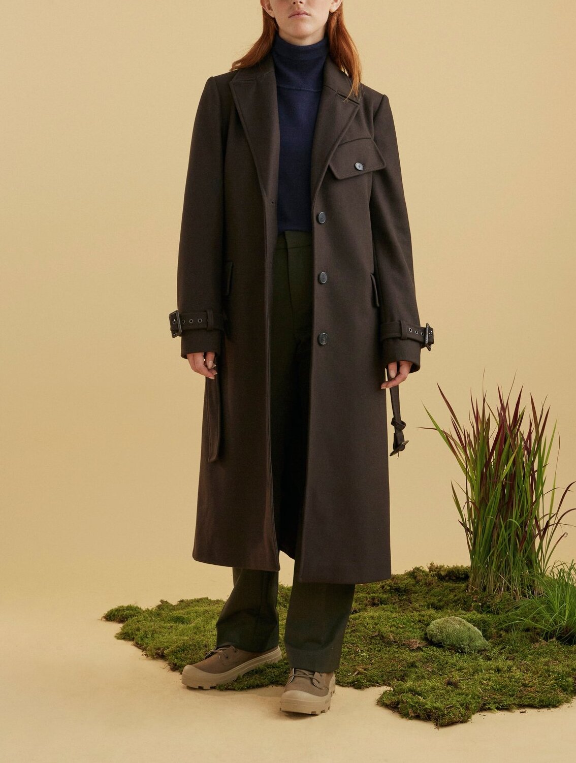 Manteau croisé en lainage Aigle