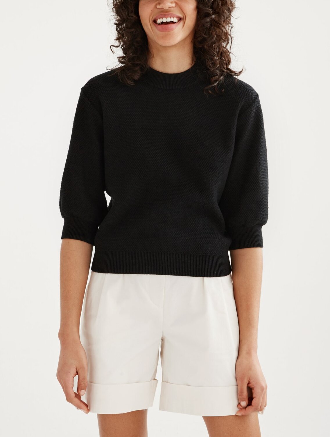 Pull manches courtes maille Aigle