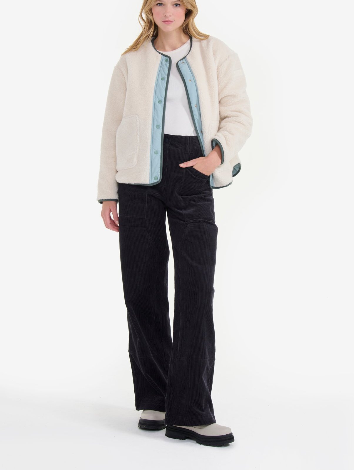 Veste en sherpa réversible  Femme Aigle