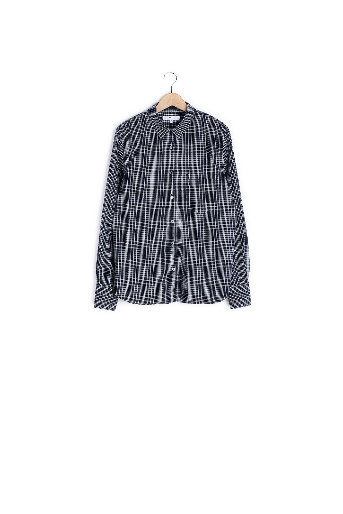 Blouse manches longues à carreaux - 38 Aigle