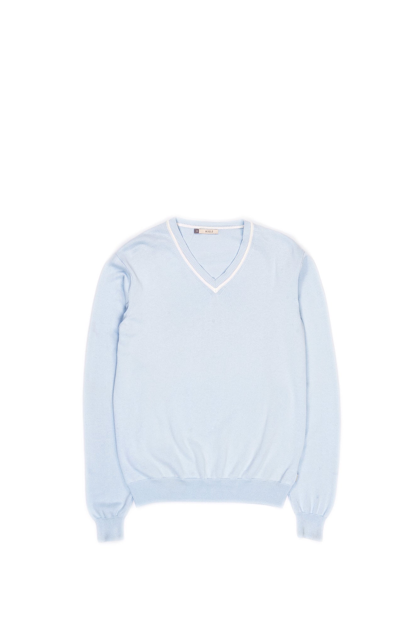 Pull col V en coton - M Aigle