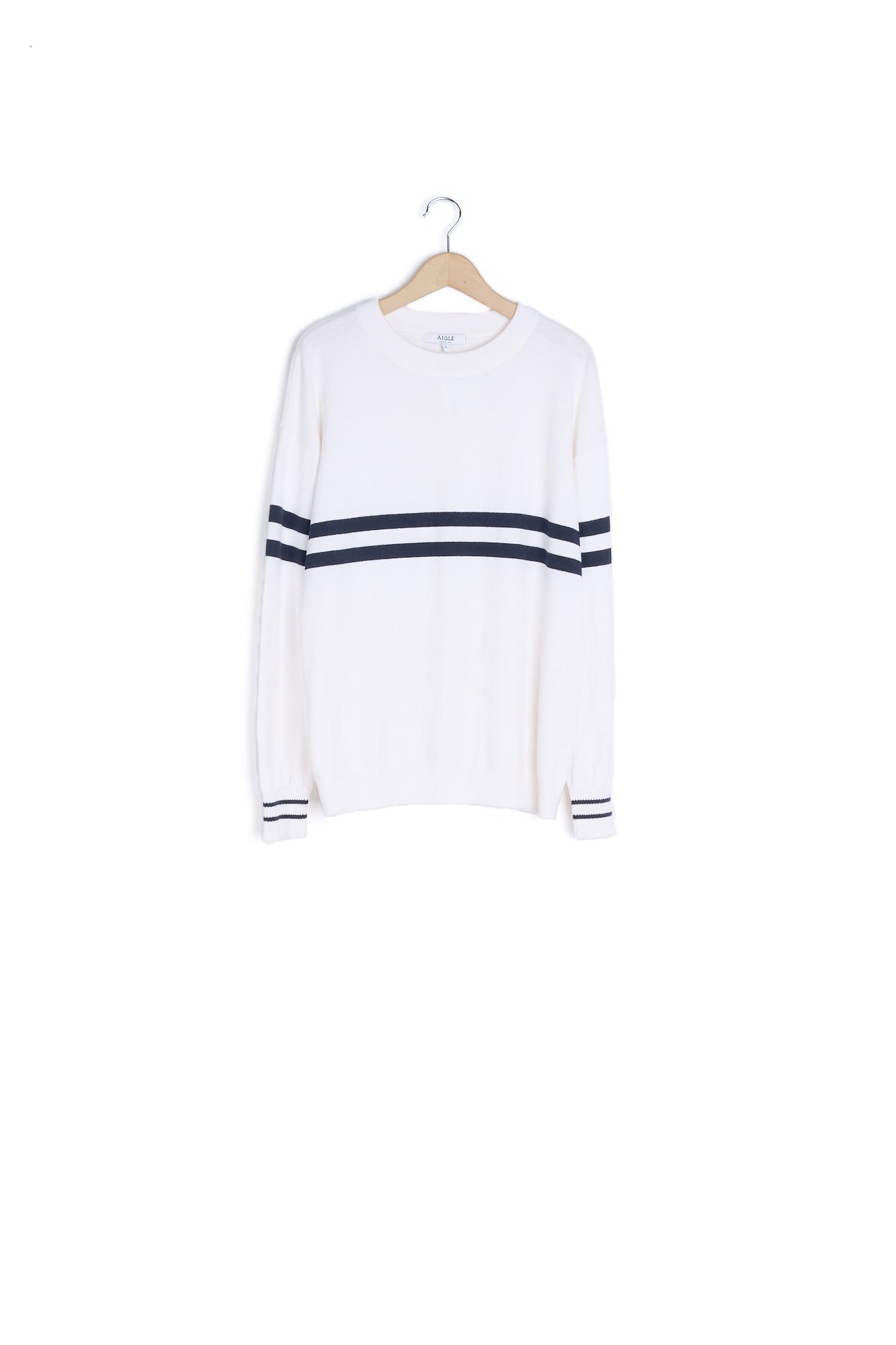 Pull col rond en coton - S Aigle