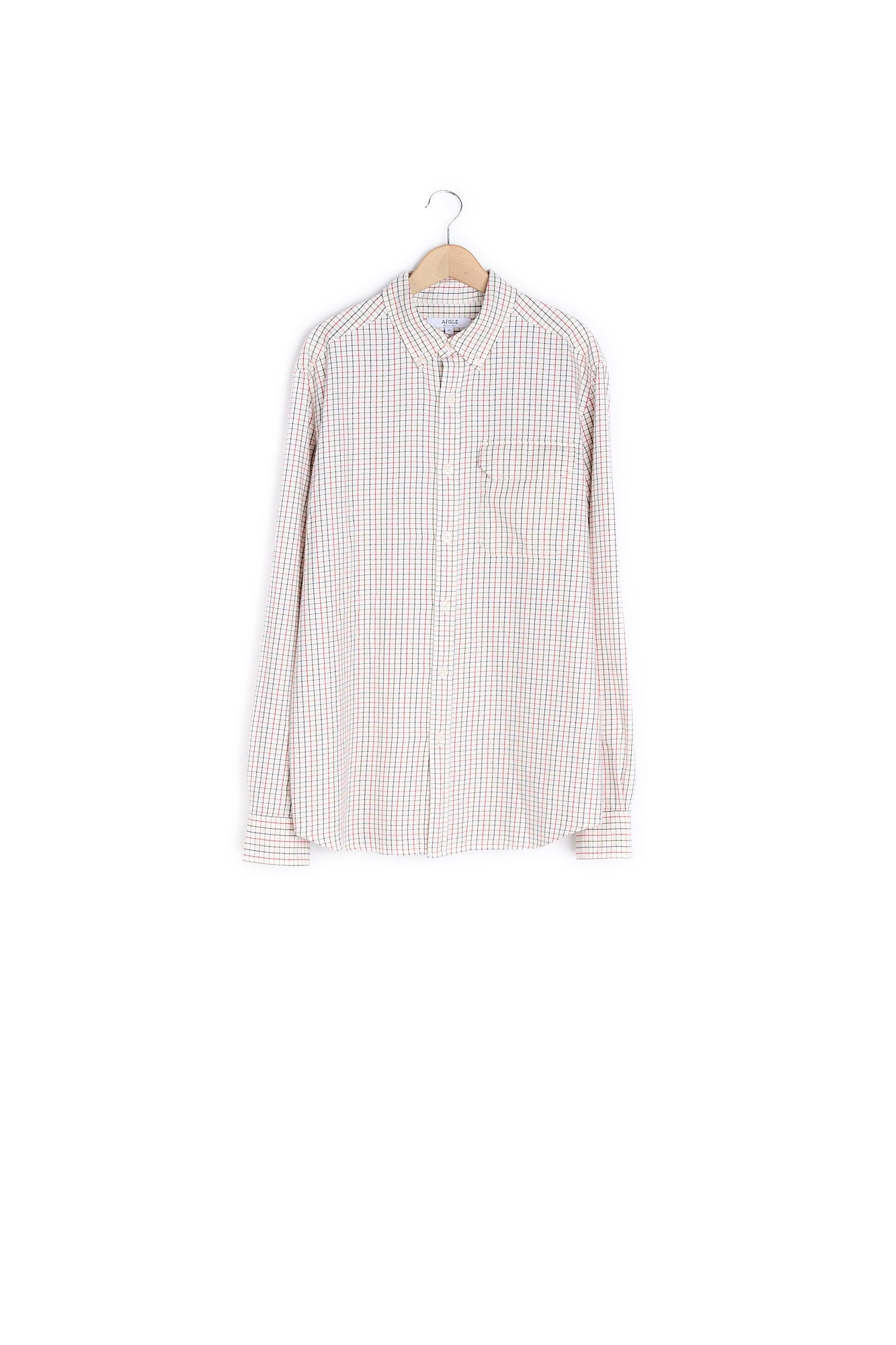 Chemise manches longues à carreaux - M Aigle