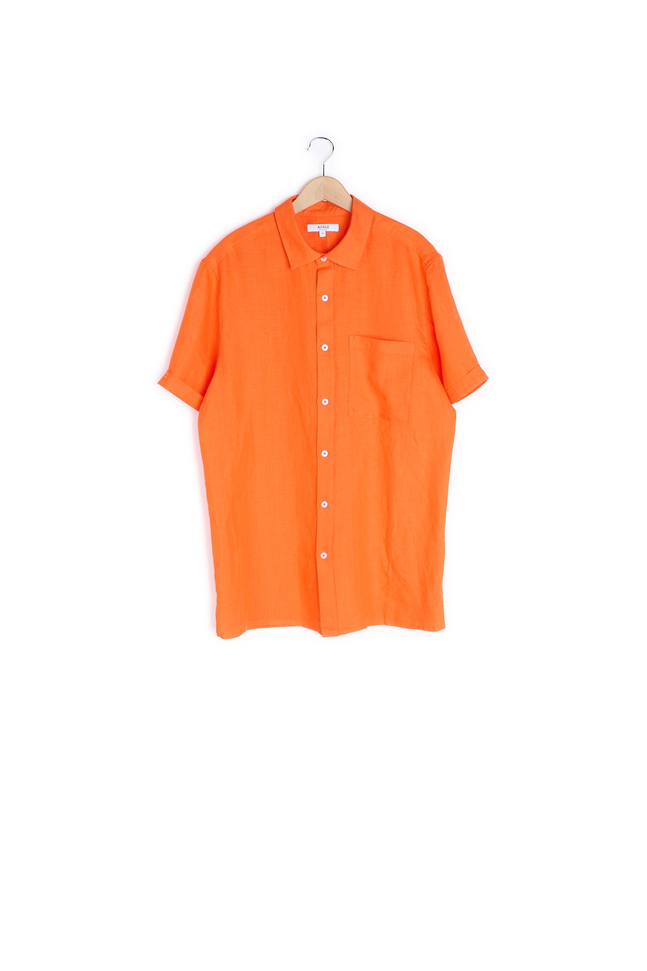 Chemise manches courtes en lin - M Aigle
