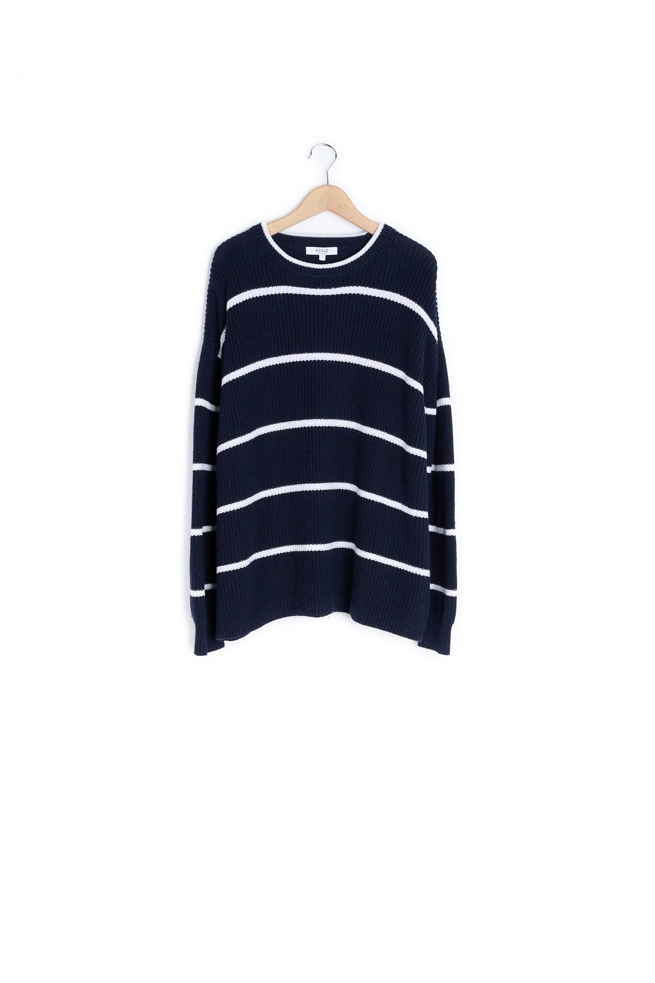 Pull col rond en coton - S Aigle
