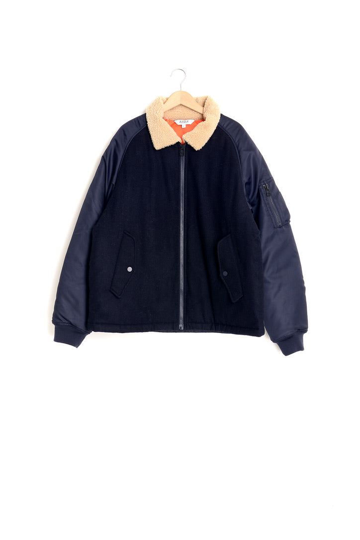 Blouson matelassée col fourré - M Aigle