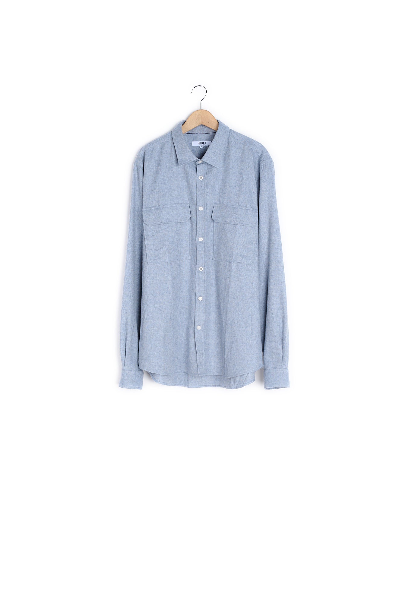 Chemise manches longues en coton - L Aigle